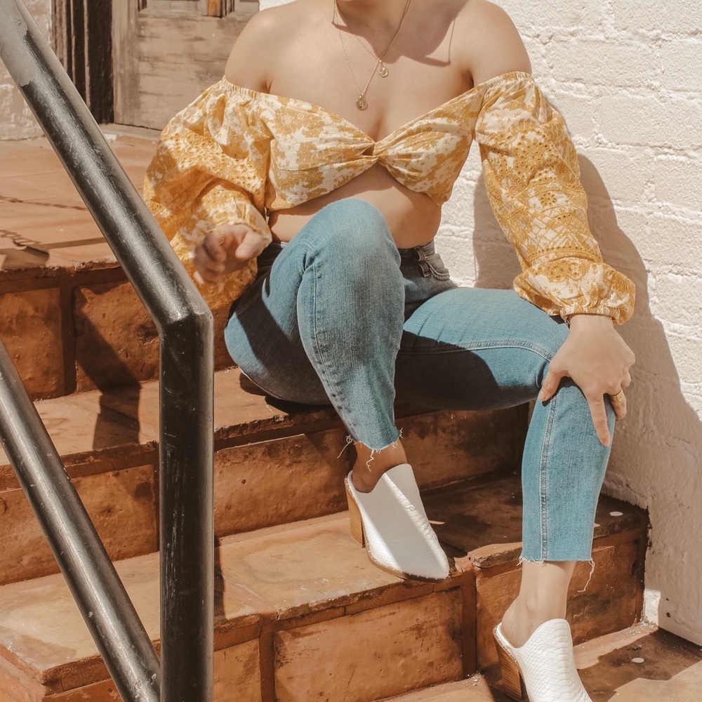 TopShop crop top. US 2